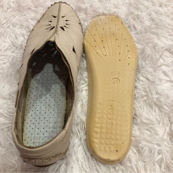 Pikolinos Jerez Loafer Leather Floral Cut Out Women’s size 41 - Picture 10 of 16